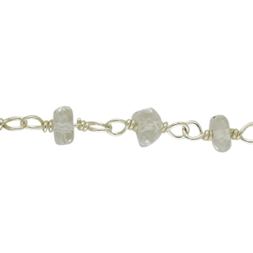 Quartz Chain - Sterling Silver Gold Plated
