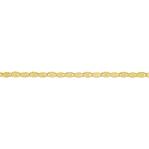 Disc Chain 2.5 x 4.1mm - Sterling Silver Gold Plated