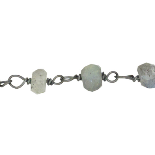 Labradorite Chain - Sterling Silver Oxidized