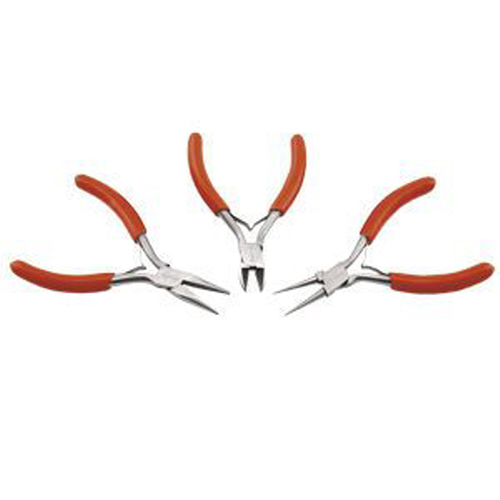 Beadalon 3pc Econo Tool Kit-Chain Nose Plier, Round Nose Plier & Flush Cutter
