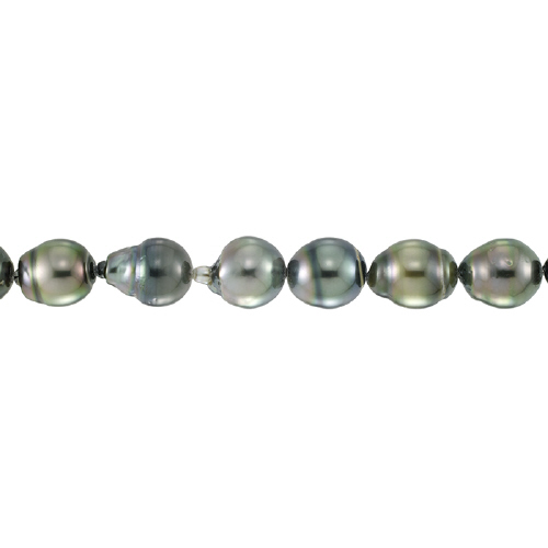 Tahitian Pearl - Round - 10-12mm - Dark Grey