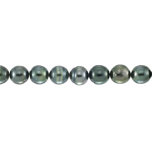 Tahitian Pearl - Round - 8-10mm - Dark Grey