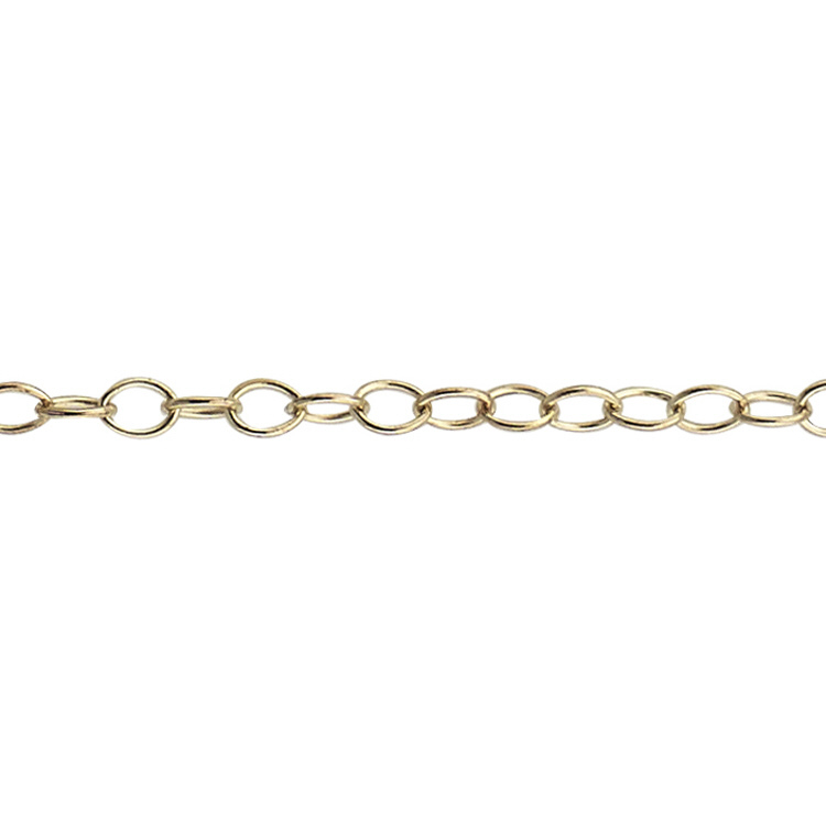 Cable Chain 1.8 x 2.4mm - 14 Karat Gold