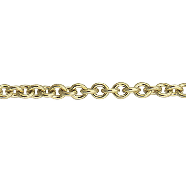 Cable Chain 2.15 x 2.5mm - 14 Karat Gold