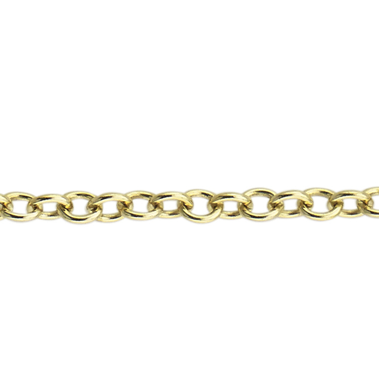 Cable Chain 2.9 x 3.4mm - 14 Karat Gold