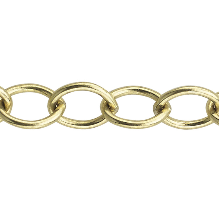Cable Chain 5.75 x 7.4mm - 14 Karat Gold
