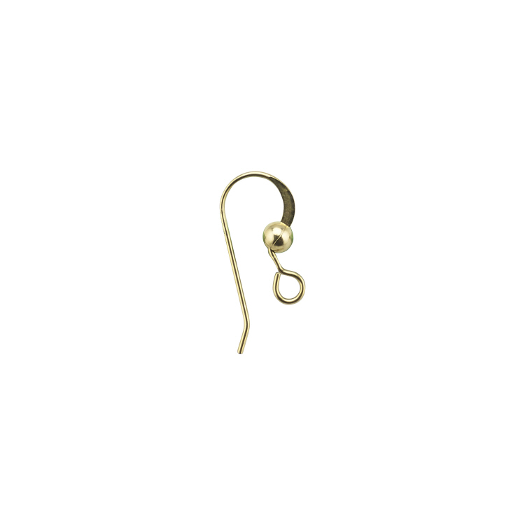 French Earwires - Ball -  Gold Filled