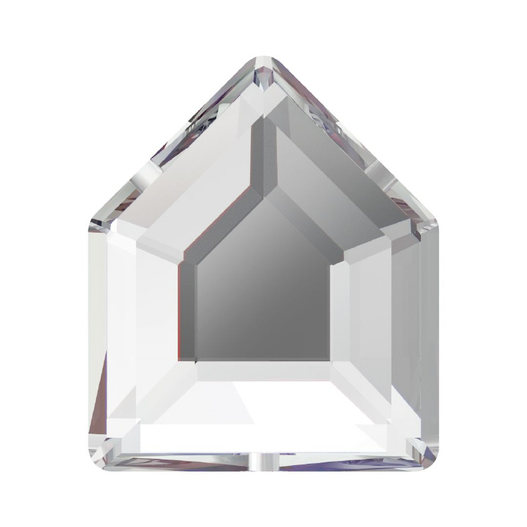 2775 Pentagon Non Hotfilx - 5.0 x 4.2mm Swarovski Crystal - Clear