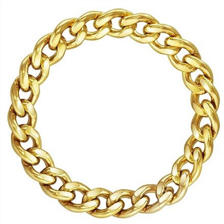 2.9mm Curb Chain Ring Size 4-5