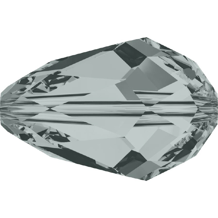 5500 - 9 x 6mm Swarovski Crystal - BLACK DIAMOND