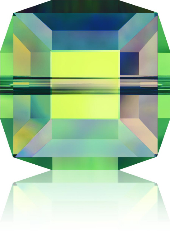 5601 Cube - 4mm Swarovski Crystal - CRYSTAL VITRAL MEDIUM