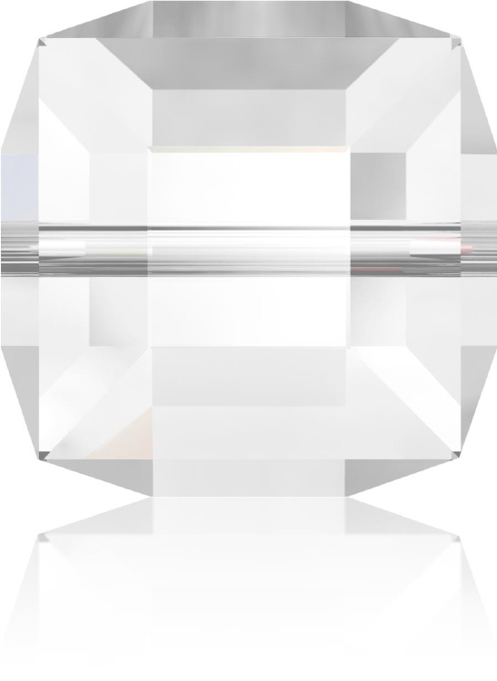 5601 Cube - 4mm Swarovski Crystal - CRYSTAL