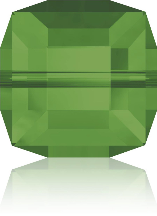 5601 Cube - 4mm Swarovski Crystal - FERN GREEN