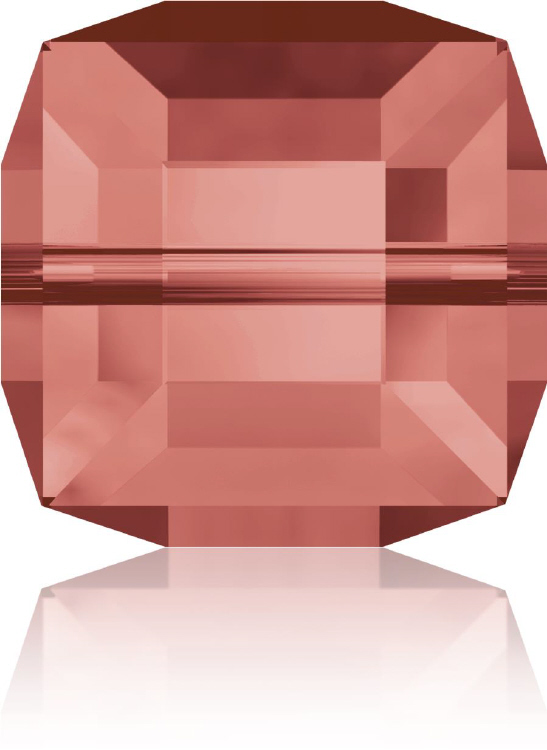 5601 Cube - 4mm Swarovski Crystal - PADPARADSHA