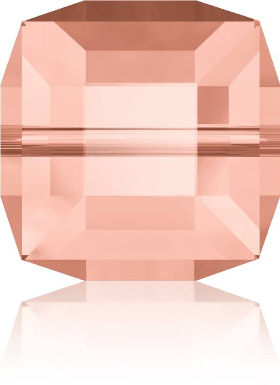 5601 Cube - 4mm Swarovski Crystal - ROSE PEACH