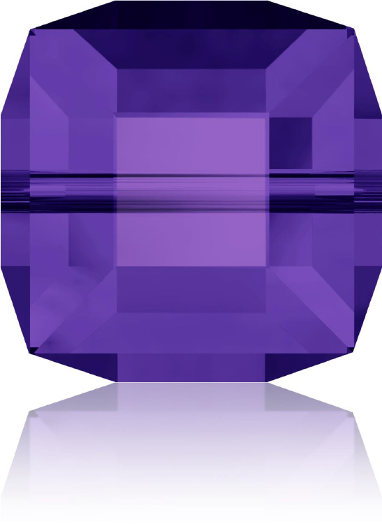 5601 Cube - 6mm Swarovski Crystal - PURPLE VELVET