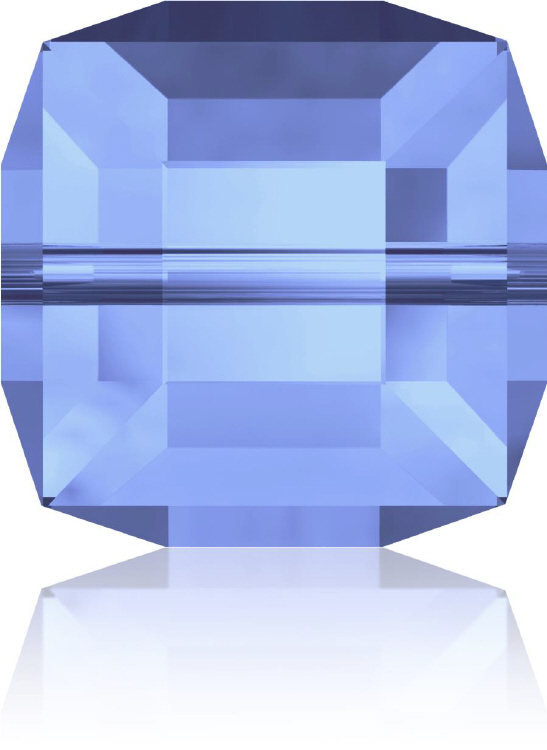 5601 Cube - 8mm Swarovski Crystal - LIGHT SAPPHIRE