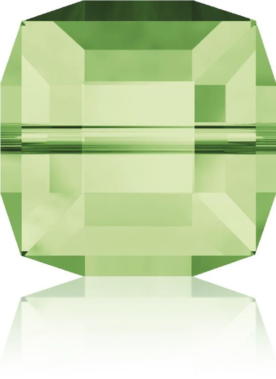 5601 Cube - 10mm Swarovski Crystal - PERIDOT