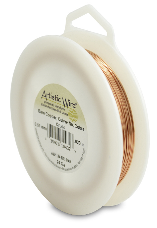 Artisitic Wire 24 guage 1/4 lb 198ft - Bare Copper