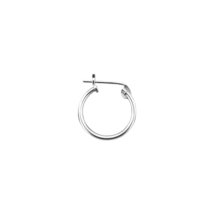 1 x 14mm Hoop Earrings   - Sterling Silver