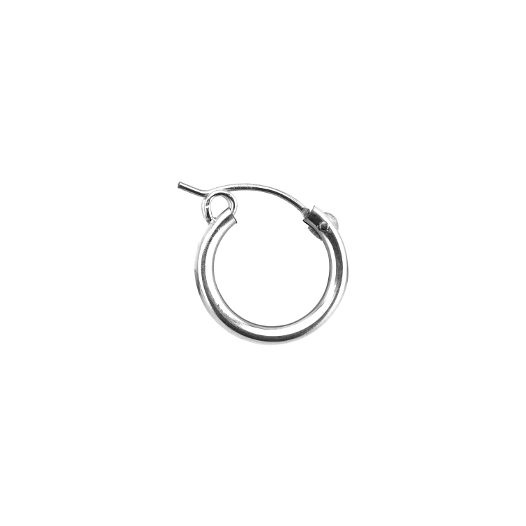 2 x 15mm Hoop Earrings   - Sterling Silver
