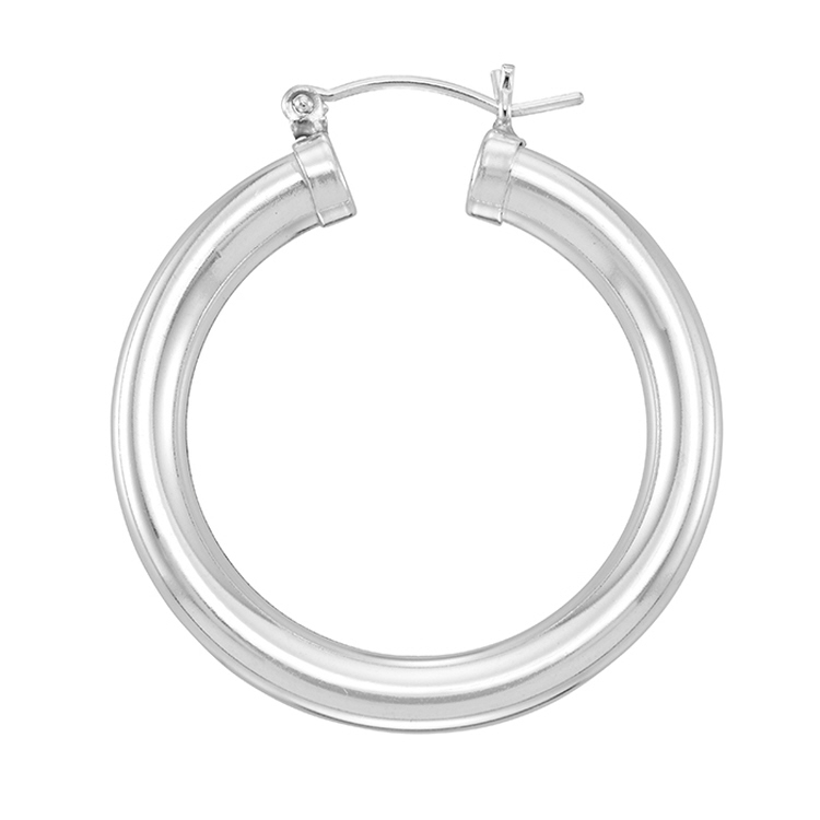 Hoop Earrings 5 x 35mm - Sterling Silver