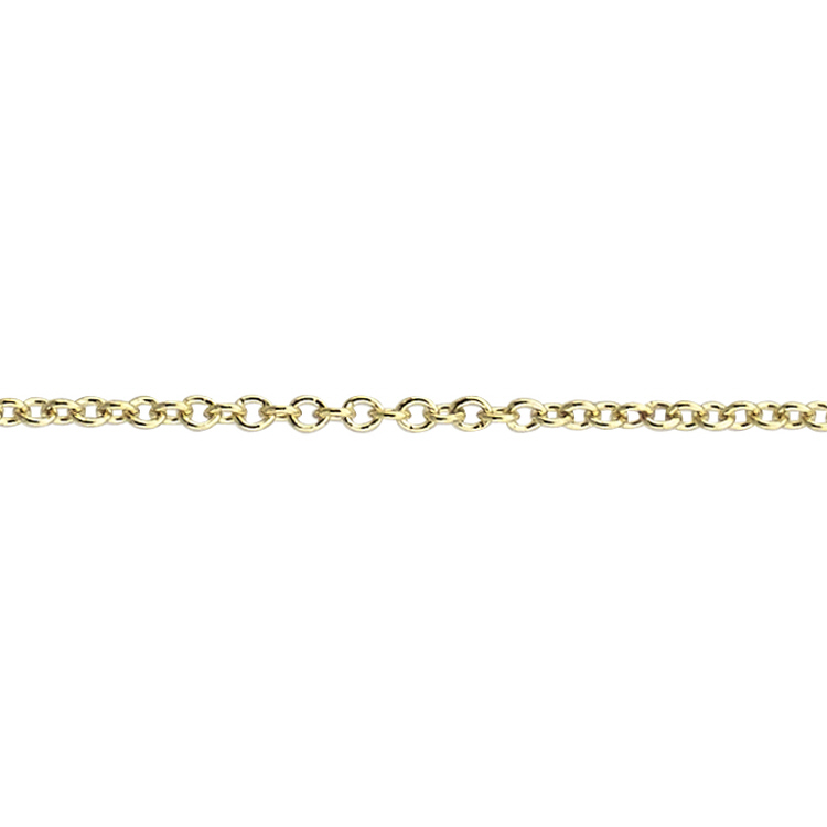 Cable Chain 1.08 x 1.4mm - 14 Karat Gold