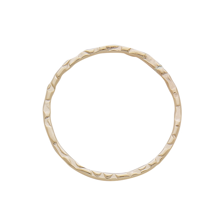 Round Hammered Links 25mm -  Gold Filled