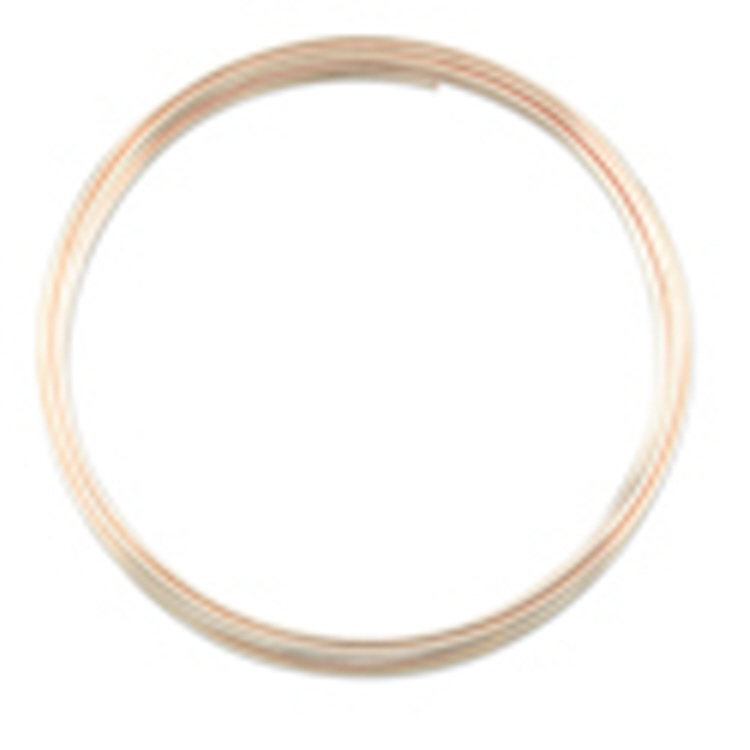Memory Wire - Large Bracelet - X-Heavy Duty 1mm diameter - 0.5 oz - Rose Gold Plated