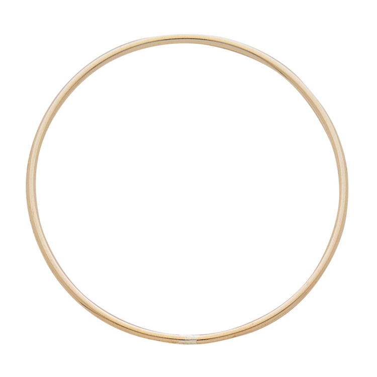 Plain Round Links 30mm - Gold Filled