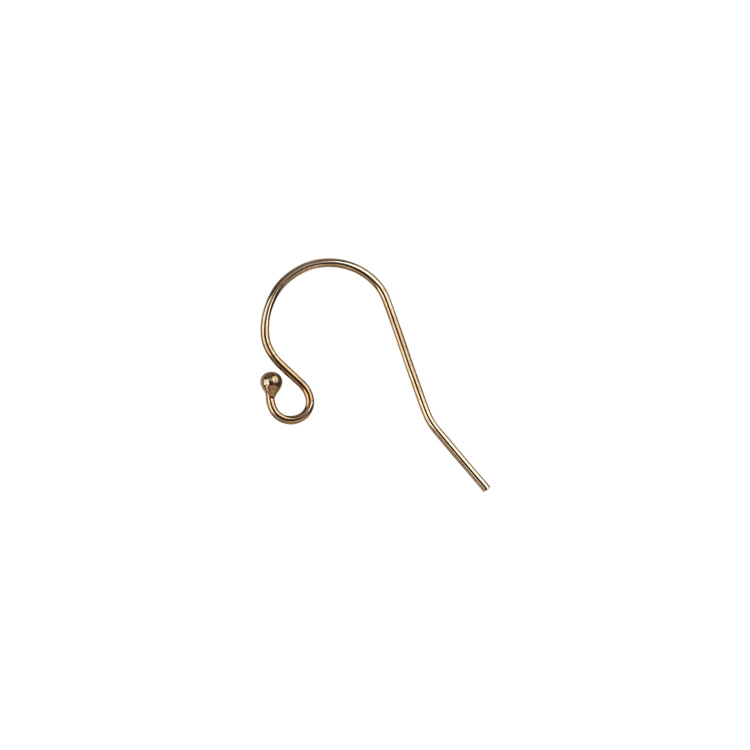 Ball End Ear Wire 11.5x20mm - Rose Gold Filled