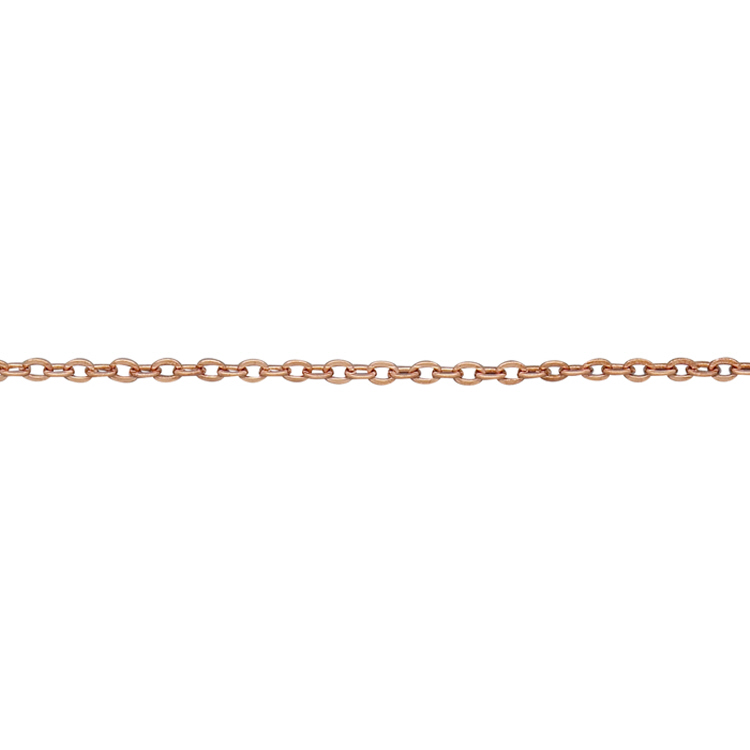 Small Flat Cable Chain - Rose Gold Plated
