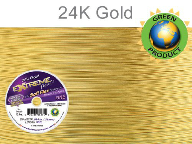 Softflex 0.014 Dia 50 ft - 24K Gold Plated