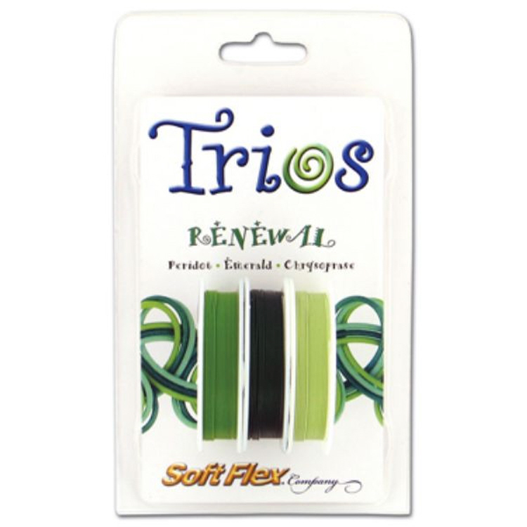 Softflex Trios - 0.019 Dia 3x10ft Renewal(Peridot/Emerald/Chrysoprase)