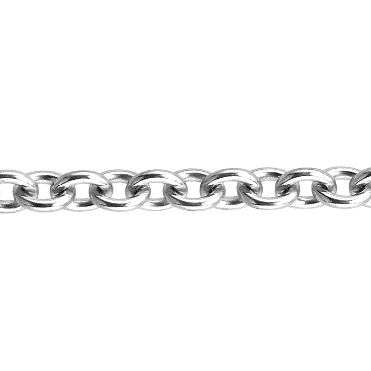Cable Chain 3.3 x 4mm - Sterling Silver