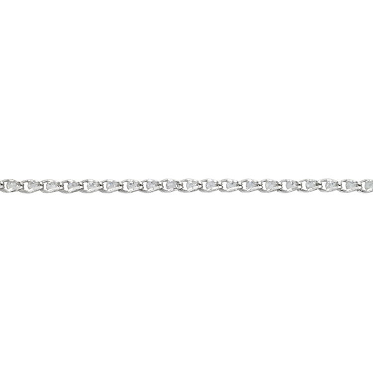 Cubic Zirconia (CZ) Chain with clear stones - Sterling Silver